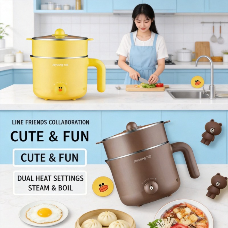 Home Cooking Electric - Panela Elétrica Multifuncional Compacta 220V com
