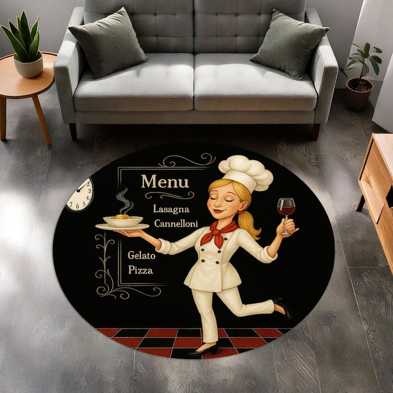 Tapete de cozinha redondo loir - Home Cooking Menu avaliação e preço