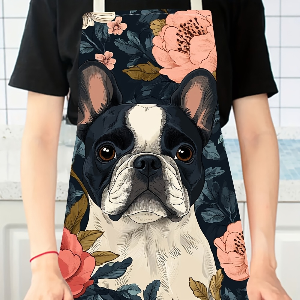Avental Floral de Bulldog Fran - Home Cooking In French avaliação e preço