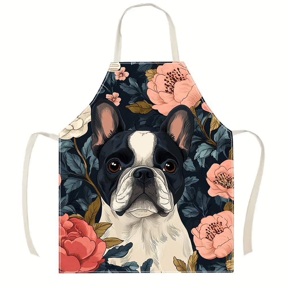 Avental Floral de Bulldog Fran - Home Cooking In French avaliação e preço