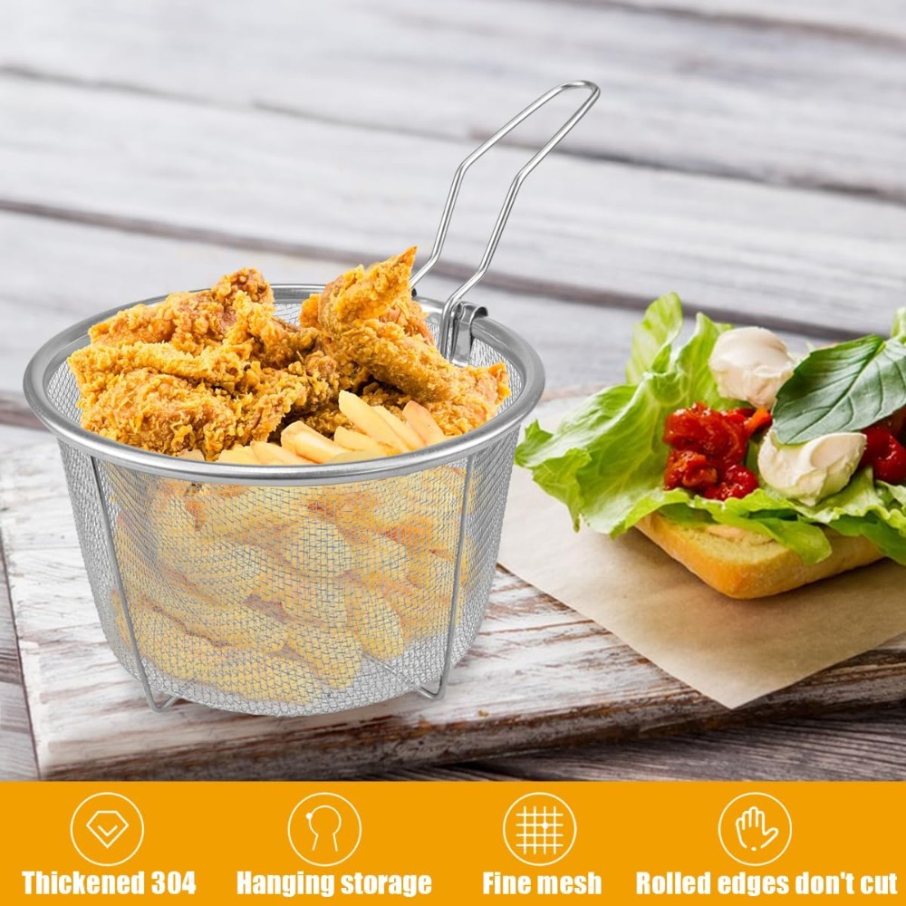 Cesta redonda para fritar com  - Home Cooking In French avaliação e preço